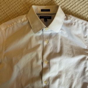 BANANA REPUBLIC Mens' Blue Check Camden Fit Shirt